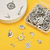 100Pcs 10 Styles Tibetan Style Alloy Pendants TIBEP-CJ0001-96-5