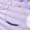 Natural Lapis Lazuli Chip Bib Necklaces NJEW-JN04950-03-2