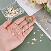 100Pcs 10 Styles Brass Pendants KK-PH0012-23A-3