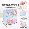 6Pcs Rectangle Paper FLower Gift Bags with Rope Handles ABAG-TA0001-29C-3