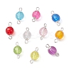 Acrylic Square Cut Round Links Connector Charms PALLOY-JF02781-1