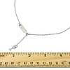 2Pcs 2 Colors Alloy Cable Chain Wine Cup Pendant Y Necklaces for Women AJEW-FS0001-23-5