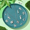 40Pcs 8 Styles Tibetan Style Alloy Pendants FIND-YW0005-67-5