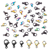 60Pcs 6 Sizes PVD Vacuum Plating 304 Stainless Steel Lobster Claw Clasps STAS-PH0001-43-1
