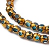 Electroplate Glass Beads Strands EGLA-L036-HR04-3