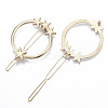 Alloy Hollow Geometric Hair Pin X-PHAR-N005-010G-3