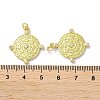 Rack Plating Brass Micro Pave Cubic Zirconia Pendants KK-Z039-25G-3