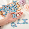 Alphabet Resin Rhinestone Patches DIY-TAC0005-45F-6