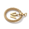 304 Stainless Steel Pendants STAS-D154-01W-G-2