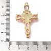 Rack Plating Brass Micro Pave Cubic Zirconia Links KK-P287-51G-4