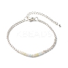 Natural Morganite Beaded Bracelets BJEW-JB06384-03-1