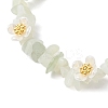 Natural New Jade Beaded Stretch Bracelets for Women BJEW-JB12315-02-3