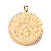 304 Stainless Steel Pendants STAS-P321-01G-1