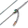 Ion Plating(IP) 304 Stainless Steel Cable Chain Necklace for Men Women NJEW-K245-025B-2