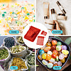 60Pcs 6 Styles Rectangle Organza Bags Jewellery Storage Pouches Wedding Favour Party Mesh Drawstring Gift OP-TA0001-07-10