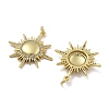 Brass Micro Pave Clear Cubic Zirconia Pendants KK-U060-10G-2