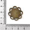 Flower Alloy Cabochon Settings PALLOY-N0088-33AB-NF-3
