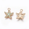 Alloy Enamel Pendants PALLOY-F224-10G-01-1