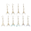 Glass Dangle Earrings EJEW-JE07309-3