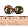 Natural Unakite Footprint Figurines DJEW-N003-02E-3