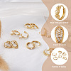 6Pairs 6 Styles Cubic Zirconia Hoop Earrings EJEW-YS0001-02-4