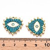 Ion Plating(IP) 304 Stainless Steel Enamel Rhinestone Pendants STAS-T064-56A-3