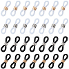 120Pcs 4 Colors Silicone Eyeglasses Chains Loop Ends AJEW-SC0002-54-1