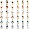 SUPERFINDINGS 32Pcs 8 Colors Alloy Enamel Pendants ENAM-FH0001-17-1