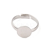 Adjustable Brass Pad Ring Base Findings X-KK-K110-01P-NR-3