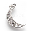 Brass Micro Pave Cubic Zirconia Charms LS-ZIRC-E152-27P-RS-1