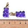 Bear Resin Pendant Decorations STAS-M092-01G-11-3