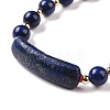 Natural Lapis Lazuli(Dyed) Braided Bead Bracelets for Women Men BJEW-JB08930-01-4