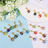 Glass Pendant Decorations HJEW-GL00007-4