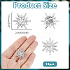 10Pcs Alloy Rhinestone Lapel Pin Backs for Backpack Clothes JEWB-HY0001-63P-2