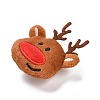 Christmas Deer Cotton & Non-Woven & Velvet Fabric Brooch LS-JEWB-A003-13-3