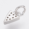 Brass Micro Pave Cubic Zirconia Charms ZIRC-F083-025-RS-3