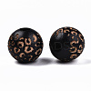 Painted Natural Wood Beads WOOD-T021-53B-01-2