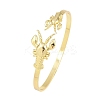 Marine Organism Brass Cuff Bangles for Women BJEW-D368-03G-G-4