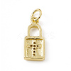 Brass Micro Pave Cubic Zirconia Pendants ZIRC-F132-45G-2