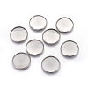 Tarnish Resistant 304 Stainless Steel Milled Edge Bezel Cups X-STAS-K099-01A-25mm-P-2