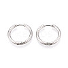 304 Stainless Steel Hoop Earrings EJEW-T048-24C-P-1