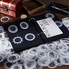 6 Bags 2 Styles PET Waterproof Lace Decorative Stickers STIC-SC0001-02A-4