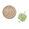 Glass Beaded Round Sphere Links PALLOY-MZ00874-02-2
