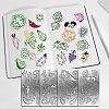 4Pcs 4 Style 304 Stainless Steel Cutting Dies Stencils DIY-FG0002-17-1