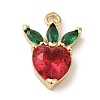 Brass Micro Pave Colorful Cubic Zirconia Pendants KK-R162-012G-1