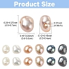 40Pcs 4 Colors Dyed Natural Cultured Freshwater Pearl Beads PEAR-YW001-03-3