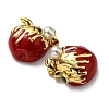 Rack Plating Brass Enamel Pendants KK-D026-35G-3
