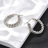 201 Stainless Steel Hoop Earrings EJEW-Q026-14P-A-5