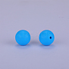 Round Silicone Focal Beads SI-JX0046A-132-2