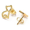 PVD Vacuum Plating 304 Stainless Steel Stud EarRing for Women STAS-D087-17G-2